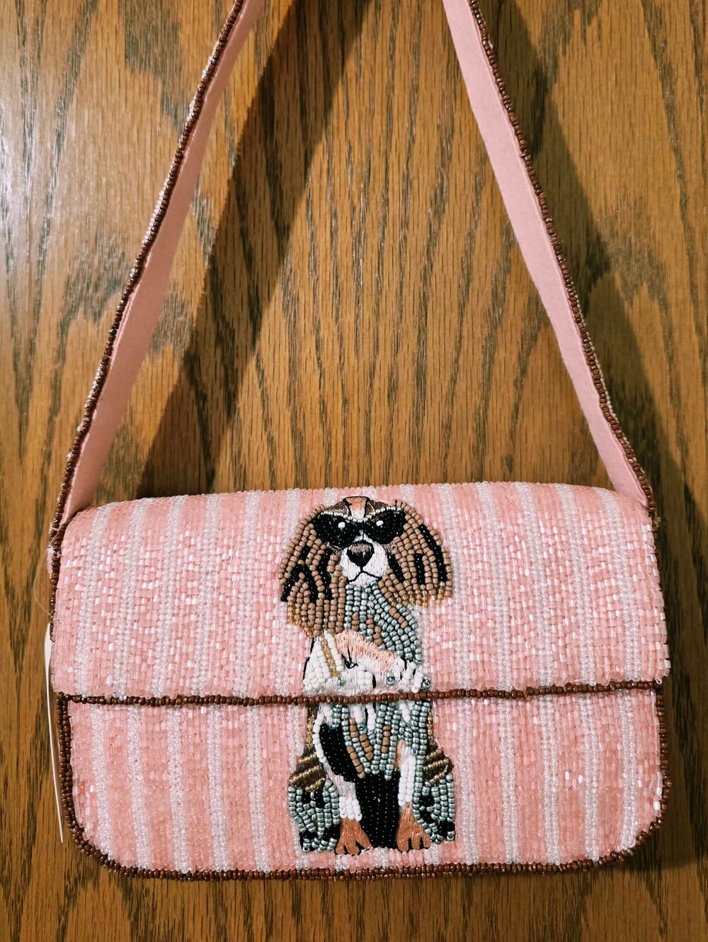 ANTHROPOLOGIE Fiona Beaded Bag Animal Edition Cocker Spaniel Dog - Picture 2 of 13